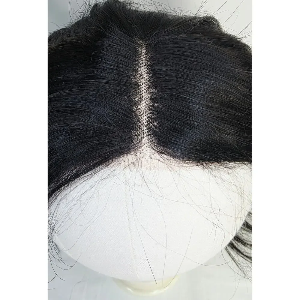 Straight Glueless Bob Wig Human Hair 4x4 Skin-like Lace 10 Inch Color Natural
